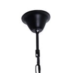 GLOBOSTAR® MARBELLA 01116 Vintage Κρεμαστό Φωτιστικό Οροφής με Ντουί 8 x E27 AC 220-240V IP20 - Μαύρο & Μπεζ - Μ60 x Π60 x Υ60cm - Image 9