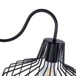 GLOBOSTAR® TRIUMPH 01117 Vintage Φωτιστικό Τοίχου - Απλίκα με Ντουί 1 x E27 AC 220-240V IP20 - Μαύρο - Μ30 x Π36 x Υ30cm - Image 8