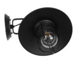 GLOBOSTAR® CELL 01118 Vintage Φωτιστικό Τοίχου - Απλίκα με Ντουί 1 x E27 AC 220-240V IP20 - Μαύρο - Μ33 x Π27 x Υ33cm - Image 4