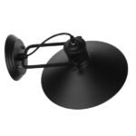 GLOBOSTAR® CELL 01118 Vintage Φωτιστικό Τοίχου - Απλίκα με Ντουί 1 x E27 AC 220-240V IP20 - Μαύρο - Μ33 x Π27 x Υ33cm - Image 7