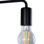 GLOBOSTAR® MISSAM 01119 Μοντέρνο Φωτιστικό Τοίχου - Απλίκα με Ντουί 1 x E27 AC 220-240V IP20 - Μαύρο - Μ14 x Π20 x Υ10cm - Image 6