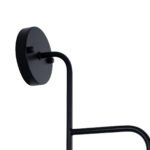 GLOBOSTAR® MAGEOR 01120 Vintage Φωτιστικό Τοίχου - Απλίκα με Ντουί 1 x E27 AC 220-240V IP20 - Μαύρο & Χρυσό - Μ22 x Π30 x Υ40cm - Image 9