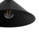 GLOBOSTAR® ANBET 01121 Vintage Φωτιστικό Τοίχου - Απλίκα με Ντουί 1 x E27 AC 220-240V IP20 - Μαύρο & Χρυσό - Μ26 x Π38 x Υ27cm - Image 6