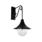 GLOBOSTAR® ANNIEL 01123 Vintage Φωτιστικό Τοίχου - Απλίκα με Ντουί 1 x E27 AC 220-240V IP20 - Μαύρο - Μ27 x Π40 x Υ56cm