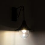 GLOBOSTAR® ANNIEL 01123 Vintage Φωτιστικό Τοίχου - Απλίκα με Ντουί 1 x E27 AC 220-240V IP20 - Μαύρο - Μ27 x Π40 x Υ56cm - Image 3