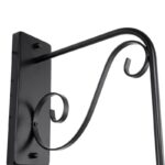 GLOBOSTAR® ANNIEL 01123 Vintage Φωτιστικό Τοίχου - Απλίκα με Ντουί 1 x E27 AC 220-240V IP20 - Μαύρο - Μ27 x Π40 x Υ56cm - Image 6