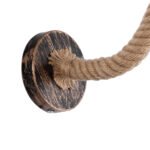 GLOBOSTAR® ROBLY 01125 Vintage Φωτιστικό Τοίχου - Απλίκα με Ντουί 1 x E27 AC 220-240V IP20 - Χάλκινο & Μπεζ - Μ26 x Π36 x Υ22cm - Image 7