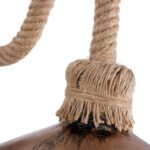 GLOBOSTAR® ROBLY 01125 Vintage Φωτιστικό Τοίχου - Απλίκα με Ντουί 1 x E27 AC 220-240V IP20 - Χάλκινο & Μπεζ - Μ26 x Π36 x Υ22cm - Image 9