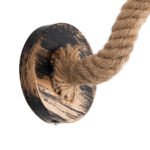 GLOBOSTAR® DAKER 01126 Vintage Φωτιστικό Τοίχου - Απλίκα με Ντουί 1 x E27 AC 220-240V IP20 - Χάλκινο Εφέ Σκουριάς & Μπεζ - Μ10 x Π22 x Υ15cm - Image 7