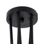GLOBOSTAR® PAULELI 01127 Μοντέρνο Φωτιστικό Οροφής με Ντουί 5 x E27 AC 220-240V IP20 - Μαύρο - Μ76 x Π76 x Υ45cm - Image 9
