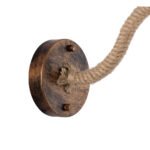 GLOBOSTAR® BRASTA 01131 Vintage Φωτιστικό Τοίχου - Απλίκα με Ντουί 1 x E27 AC 220-240V IP20 - Χάλκινο & Μπεζ - Μ26 x Π42.5 x Υ24cm - Image 6