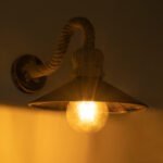 GLOBOSTAR® BRASSO 01132 Vintage Φωτιστικό Τοίχου - Απλίκα με Ντουί 1 x E27 AC 220-240V IP20 - Μπεζ & Χάλκινο Εφέ Σκουριάς - Μ38 x Π26.7 x Υ22cm - Image 3