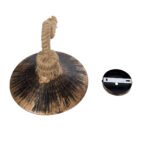 GLOBOSTAR® BRASSO 01132 Vintage Φωτιστικό Τοίχου - Απλίκα με Ντουί 1 x E27 AC 220-240V IP20 - Μπεζ & Χάλκινο Εφέ Σκουριάς - Μ38 x Π26.7 x Υ22cm - Image 8