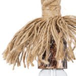 GLOBOSTAR® FLEDI 01134 Vintage Φωτιστικό Τοίχου - Απλίκα με Ντουί 1 x E27 AC 220-240V IP20 - Χάλκινο & Μπεζ - Μ10 x Π25 x Υ15cm - Image 8