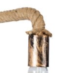 GLOBOSTAR® CENADEL 01135 Vintage Φωτιστικό Τοίχου - Απλίκα με Ντουί 1 x E27 AC 220-240V IP20 - Χάλκινο & Μπεζ - Μ29 x Π10 x Υ15cm - Image 7