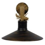 GLOBOSTAR® VINSA 01136 Boho Φωτιστικό Τοίχου - Απλίκα με Ντουί 1 x E27 AC 220-240V IP20 - Χάλκινο & Μπεζ - Μ50 x Π27 x Υ25cm - Image 3