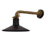 GLOBOSTAR® VINSA 01136 Boho Φωτιστικό Τοίχου - Απλίκα με Ντουί 1 x E27 AC 220-240V IP20 - Χάλκινο & Μπεζ - Μ50 x Π27 x Υ25cm - Image 4