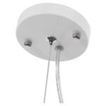 GLOBOSTAR® SPHERE 01143 Μοντέρνο Κρεμαστό Φωτιστικό Οροφής με Ντουί 1 x E27 AC 220-240V IP20 - Λευκό - Μ25 x Π25 x Υ46.5cm - Image 3