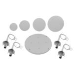 GLOBOSTAR® DORI 01144 Μοντέρνο Κρεμαστό Φωτιστικό Οροφής με Ντουί 4 x E27 AC 220-240V IP20 - Λευκό - Μ75 x Π75 x Υ52cm - Image 5