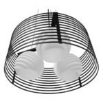 GLOBOSTAR® KEVIA 01150 Μοντέρνο Κρεμαστό Φωτιστικό Οροφής με Ντουί 3 x E27 AC 220-240V IP20 - Μαύρο & Λευκό - Μ40 x Π40 x Υ17.5cm - Image 5