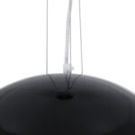 GLOBOSTAR® SERENIA 01151 Μοντέρνο Κρεμαστό Φωτιστικό Οροφής με Ντουί 1 x E27 AC 220-240V IP20 - Μαύρο & Λευκό - Μ40 x Π40 x Υ20cm - Image 8