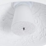 GLOBOSTAR® SERENIA 01152 Μοντέρνο Κρεμαστό Φωτιστικό Οροφής με Ντουί 1 x E27 AC 220-240V IP20 - Λευκό - Μ40 x Π40 x Υ20cm - Image 10