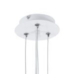 GLOBOSTAR® SERENIA 01152 Μοντέρνο Κρεμαστό Φωτιστικό Οροφής με Ντουί 1 x E27 AC 220-240V IP20 - Λευκό - Μ40 x Π40 x Υ20cm - Image 11