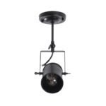 GLOBOSTAR® HOLLYWOOD 01153 Vintage Φωτιστικό Οροφής με Ντουί 1 x E27 AC 220-240V IP20 - Μαύρο - Μ8.5 x Π8.5 x Υ35cm - Image 5