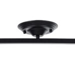 GLOBOSTAR® HOLLYWOOD 01154 Vintage Φωτιστικό Οροφής με Ντουί 2 x E27 AC 220-240V IP20 - Μαύρο - Μ45 x Π15 x Υ40cm - Image 14