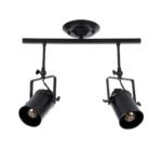 GLOBOSTAR® HOLLYWOOD 01154 Vintage Φωτιστικό Οροφής με Ντουί 2 x E27 AC 220-240V IP20 - Μαύρο - Μ45 x Π15 x Υ40cm - Image 5