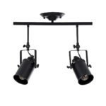 GLOBOSTAR® HOLLYWOOD 01154 Vintage Φωτιστικό Οροφής με Ντουί 2 x E27 AC 220-240V IP20 - Μαύρο - Μ45 x Π15 x Υ40cm - Image 7