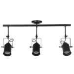 GLOBOSTAR® HOLLYWOOD 01155 Vintage Φωτιστικό Οροφής με Ντουί 3 x E27 AC 220-240V IP20 - Μαύρο - Μ13 x Π78 x Υ38cm - Image 3