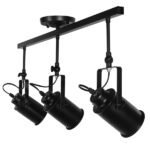 GLOBOSTAR® HOLLYWOOD 01155 Vintage Φωτιστικό Οροφής με Ντουί 3 x E27 AC 220-240V IP20 - Μαύρο - Μ13 x Π78 x Υ38cm - Image 7