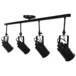 GLOBOSTAR® HOLLYWOOD 01156 Vintage Φωτιστικό Οροφής με Ντουί 4 x E27 AC 220-240V IP20 - Μαύρο - Μ13 x Π110 x Υ38cm - Image 7