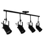 GLOBOSTAR® HOLLYWOOD 01156 Vintage Φωτιστικό Οροφής με Ντουί 4 x E27 AC 220-240V IP20 - Μαύρο - Μ13 x Π110 x Υ38cm - Image 5