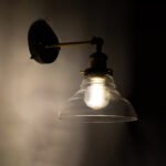 GLOBOSTAR® BINGLEY 01159 Vintage Φωτιστικό Τοίχου - Απλίκα με Ντουί 1 x E27 AC 220-240V IP20 - Διάφανο & Χρυσό - Μ19 x Π30 x Υ24cm - Image 3