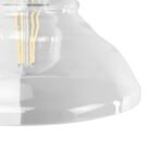 GLOBOSTAR® BINGLEY 01159 Vintage Φωτιστικό Τοίχου - Απλίκα με Ντουί 1 x E27 AC 220-240V IP20 - Διάφανο & Χρυσό - Μ19 x Π30 x Υ24cm - Image 6