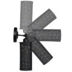 GLOBOSTAR® HOLVIA 01160 Vintage Φωτιστικό Τοίχου - Απλίκα με Ντουί 1 x E27 AC 220-240V IP20 - Μαύρο - Μ16 x Π12 x Υ34cm - Image 10