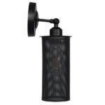 GLOBOSTAR® HOLVIA 01160 Vintage Φωτιστικό Τοίχου - Απλίκα με Ντουί 1 x E27 AC 220-240V IP20 - Μαύρο - Μ16 x Π12 x Υ34cm - Image 9