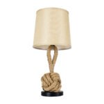 GLOBOSTAR® MONKEYFIST 01162 Vintage Επιτραπέζιο Φωτιστικό Πορτατίφ με Ντουί 1 x E27 AC 220-240V IP20 - Μπεζ - Μ27 x Π27 x Υ58cm - Image 4