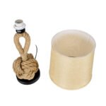 GLOBOSTAR® MONKEYFIST 01162 Vintage Επιτραπέζιο Φωτιστικό Πορτατίφ με Ντουί 1 x E27 AC 220-240V IP20 - Μπεζ - Μ27 x Π27 x Υ58cm - Image 9