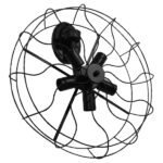 GLOBOSTAR® FAN 01163 Vintage Φωτιστικό Τοίχου - Απλίκα με Ντουί 5 x E27 AC 220-240V IP20 - Μαύρο - Μ22 x Π46 x Υ46cm - Image 2