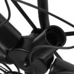 GLOBOSTAR® FAN 01163 Vintage Φωτιστικό Τοίχου - Απλίκα με Ντουί 5 x E27 AC 220-240V IP20 - Μαύρο - Μ22 x Π46 x Υ46cm - Image 5