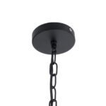 GLOBOSTAR® HELIX 01164 Vintage Κρεμαστό Φωτιστικό Οροφής με Ντουί 5 x E27 AC 220-240V IP20 - Μαύρο - Μ46 x Π46 x Υ13cm - Image 9