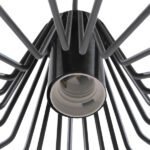 GLOBOSTAR® TERE 01165 Vintage Κρεμαστό Φωτιστικό Οροφής με Ντουί 1 x E27 AC 220-240V IP20 - Μαύρο - Μ30 x Π30 x Υ25cm - Image 8