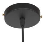 GLOBOSTAR® CARAVEL 01167 Vintage Κρεμαστό Φωτιστικό Οροφής με Ντουί 1 x E27 AC 220-240V IP20 - Μαύρο & Χρυσό - Μ22 x Π22 x Υ13cm - Image 8