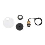 GLOBOSTAR® BINGLEY 01169 Vintage Κρεμαστό Φωτιστικό Οροφής με Ντουί 1 x E27 AC 220-240V IP20 - Διάφανο & Χρυσό - Μ18 x Π18 x Υ20cm - Image 10