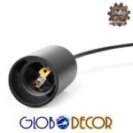 GLOBOSTAR® WIRED 01173 Vintage Κρεμαστό Φωτιστικό Οροφής με Ντουί 10 x E27 AC 220-240V IP20 - Μαύρο - Μ200 x Π200 x Υ100cm - Image 4