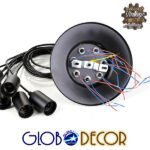 GLOBOSTAR® WIRED 01173 Vintage Κρεμαστό Φωτιστικό Οροφής με Ντουί 10 x E27 AC 220-240V IP20 - Μαύρο - Μ200 x Π200 x Υ100cm - Image 5