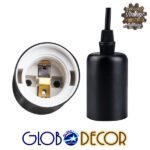 GLOBOSTAR® WIRED 01173 Vintage Κρεμαστό Φωτιστικό Οροφής με Ντουί 10 x E27 AC 220-240V IP20 - Μαύρο - Μ200 x Π200 x Υ100cm - Image 3